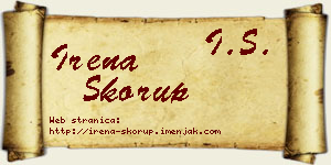 Irena Skorup vizit kartica